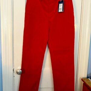 NWT Vineyard Vines Red Corduroy Pants Boys Size 16